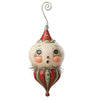 (60942) Bethany Lowe Finial Louie Ornament, 5.75 Inch, Snowman Jp2039