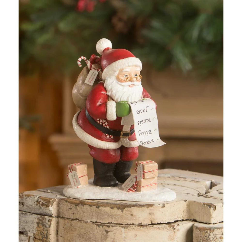 Bethany Lowe Checking It Twice Santa - - SBKGifts.com