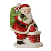 (60953) Bethany Lowe Down The Chimney Santa, 12.00 Inch, Roof Top Claus Delivering Td2142