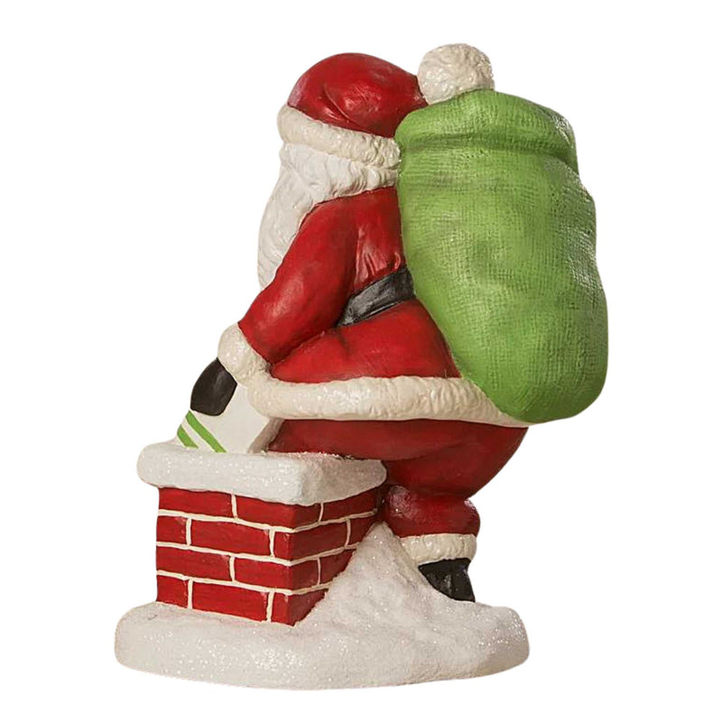 Bethany Lowe Down The Chimney Santa - - SBKGifts.com