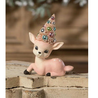 Bethany Lowe Pink Reindeer With Tree - - SBKGifts.com