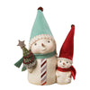 (60959) Bethany Lowe Mama And Baby Snow Family, 5.00 Inch, Christmas Tree Star Ma2081