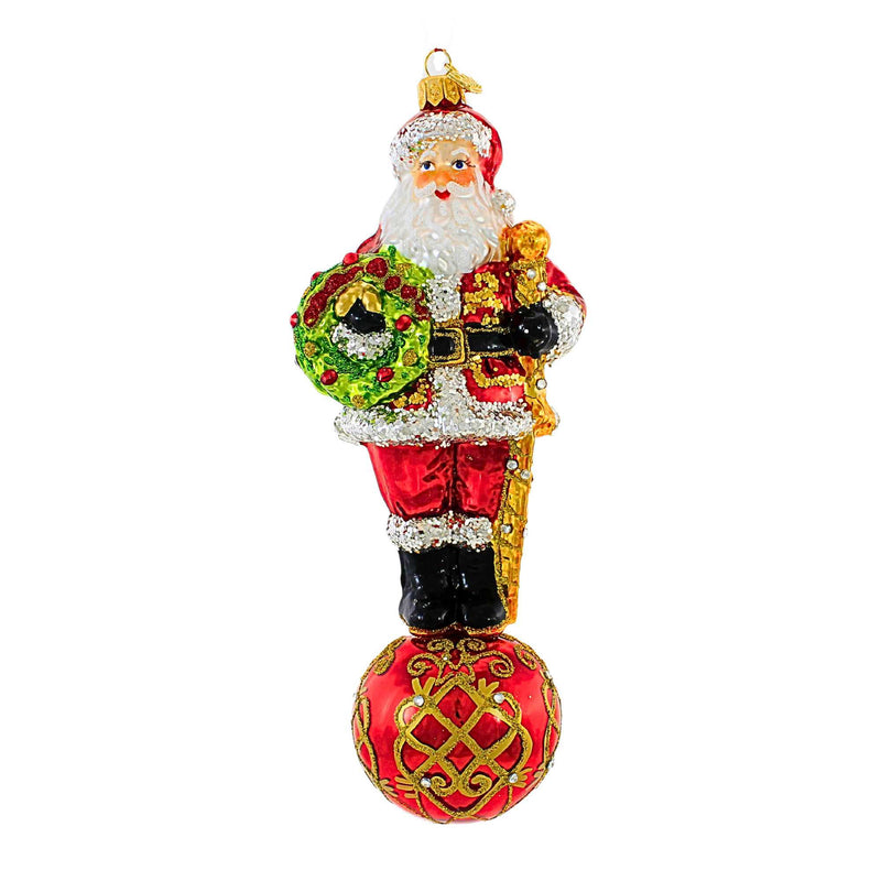 (61070) Ornament King Jolly Gent, 8.50 Inch, Santa Ornament 24 30231