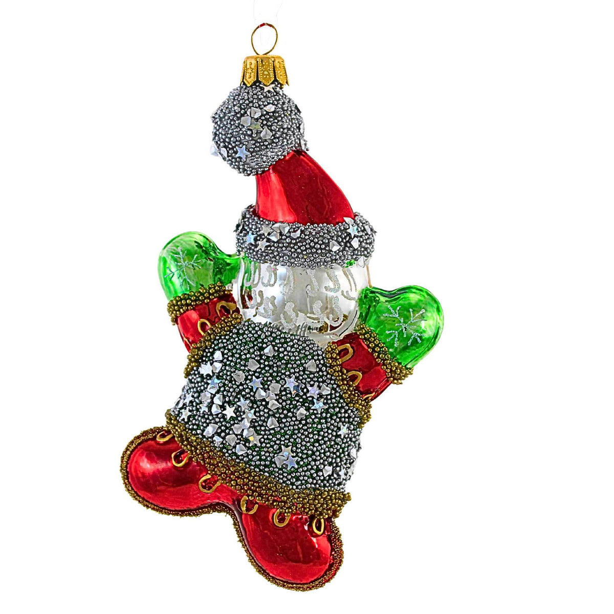 Ornament King Santa Leaper - - SBKGifts.com