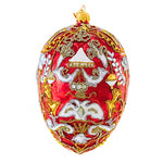 5.75 Inch Ruby Fabergé Drop Egg Ornament 24 30491 (61134)