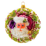 4.50 Inch Kringle Wreath '24 Santa Face Ornament 24 30494 (61135)