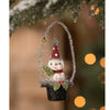 Bethany Lowe Snowman In Top Hat Ornament - - SBKGifts.com