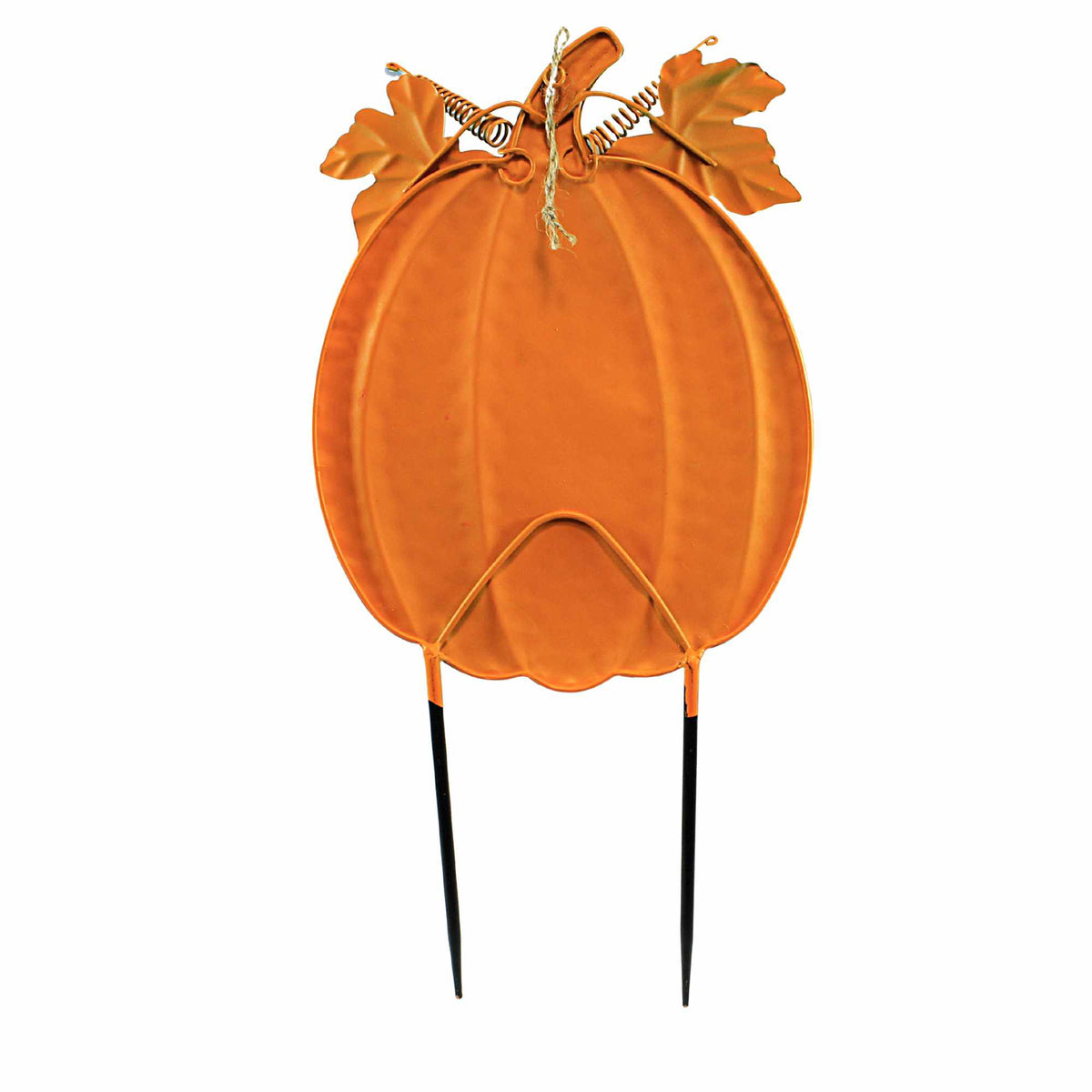 Home & Garden Painted Metal Pumpkin - - SBKGifts.com