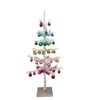 (61279) Cody Foster Decorated Tinsel Tree, 32.00 Inch, Multicolored Bottle Brush Cd1633nf