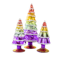 (61300) Cody Foster Small Pastel Rainbow Hue Trees, 7.00 Inch, Easter Spring Lgbtq Decorate Decor Village Mantle Ms2105spr