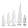 Cody Foster White Hued Glass Trees Set / 5 - - SBKGifts.com