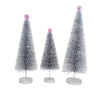 Cody Foster Silver Glitter Trees 3 Pc Set - - SBKGifts.com