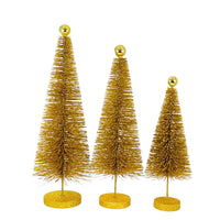 Cody Foster Gold Glitter Trees 3 Pc Set - - SBKGifts.com