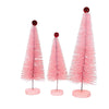 Cody Foster Pink Glitter Trees 3 Pc Set - - SBKGifts.com