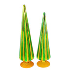 Cody Foster Green/Gold Pleated Trees - - SBKGifts.com