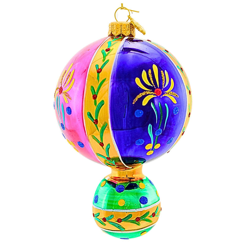 6.00 Inch Merry & Bright Aurora's Delight Double Ball Free Blown Hf007mb (61319)