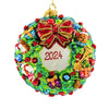 (61330) Huras Family Wreath With Toys 2024, 4.50 Inch, Christmas Ornament Dated Hf1006 2024