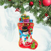 Huras Family Stocking With Snowman - - SBKGifts.com