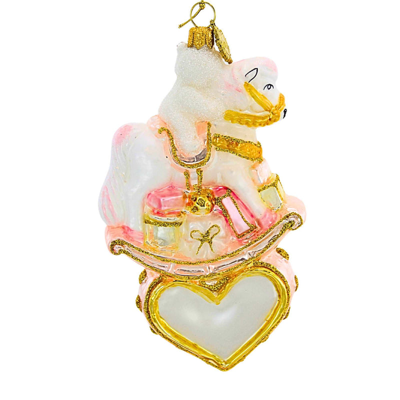 Huras Family Girl Rocking Horse On Heart - - SBKGifts.com