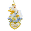 (61333) Huras Family Boy Rocking Horse On Heart, 5.00 Inch, Baby's First Christmas Hf243cv