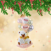 Huras Family Girl Teddy Bear With Balloons - - SBKGifts.com