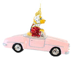 Huras Family Pups In Pink Cabrio - - SBKGifts.com