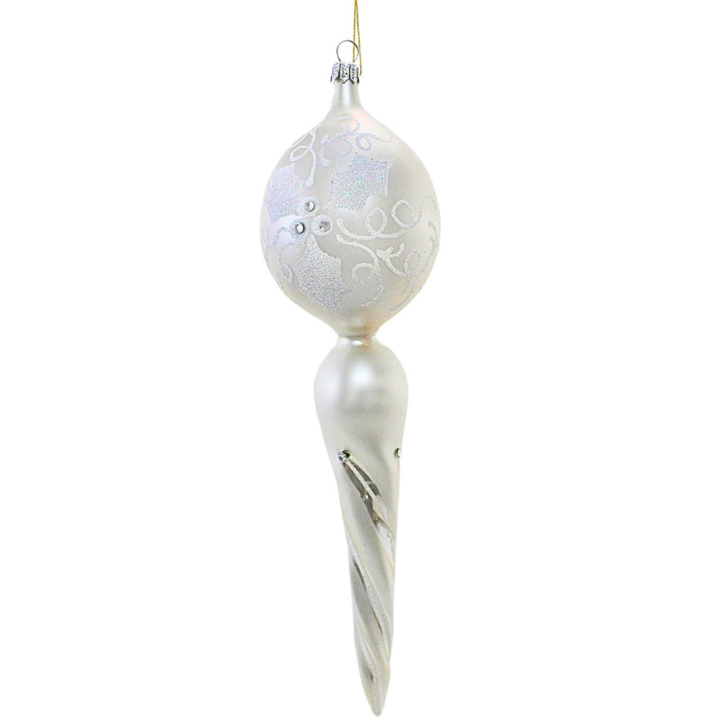 De Carlini Italian Ornaments Angel On High Twisted Drop - - SBKGifts.com