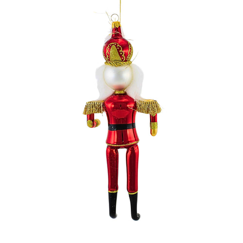 De Carlini Italian Ornaments Regal Red Nutcracker - - SBKGifts.com