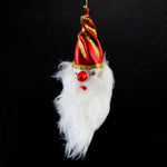 6.50 Inch Crescent Moon Santa Face Mgd Ornament Free-Blown Mgd021 (61357)