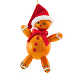 5.50 Inch Plump Christmas Gingerbread Man Mgd Ornament Free-Blown Mgd025 (61361)