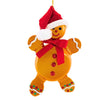 (61362) De Carlini Italian Ornaments Flat Christmas Gingerbread Man, 5.50 Inch, Mgd Ornament Free-Blown Mgd026