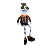 (61372) Gallerie Ii Sitting Halloween Skeleton With Dangling Legs, 19.00 Inch, Shelf Sitter Autumn Halloween Xfgs77168