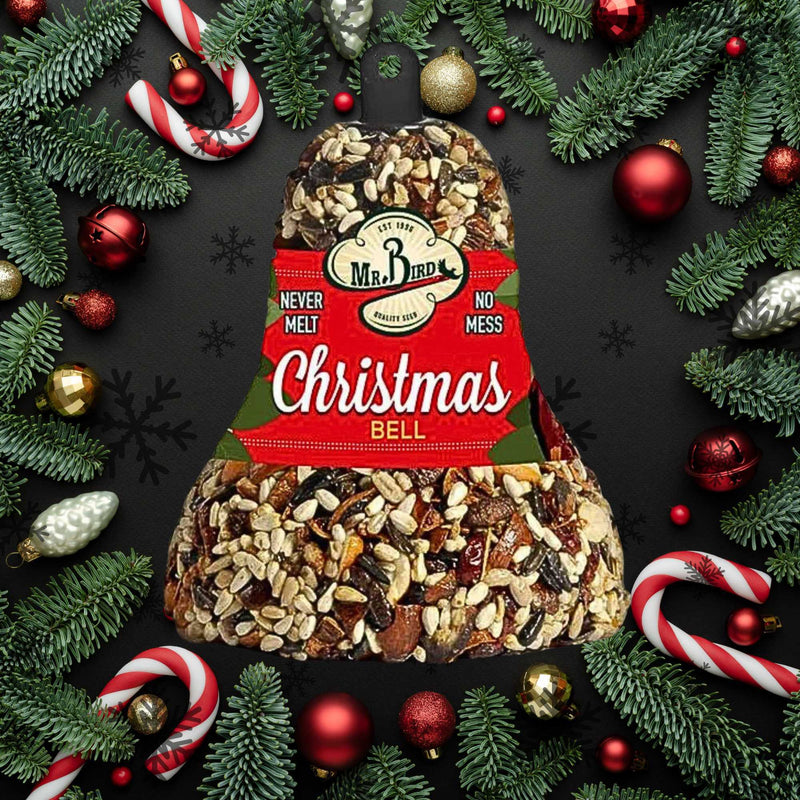 Mr. Bird Christmas Fruit & Nut Bell - - SBKGifts.com