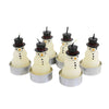 (61380) One Hundred 80 Degrees Snowman T-Light Candles, 2.50 Inch, Votive Mini Classic Ne0440