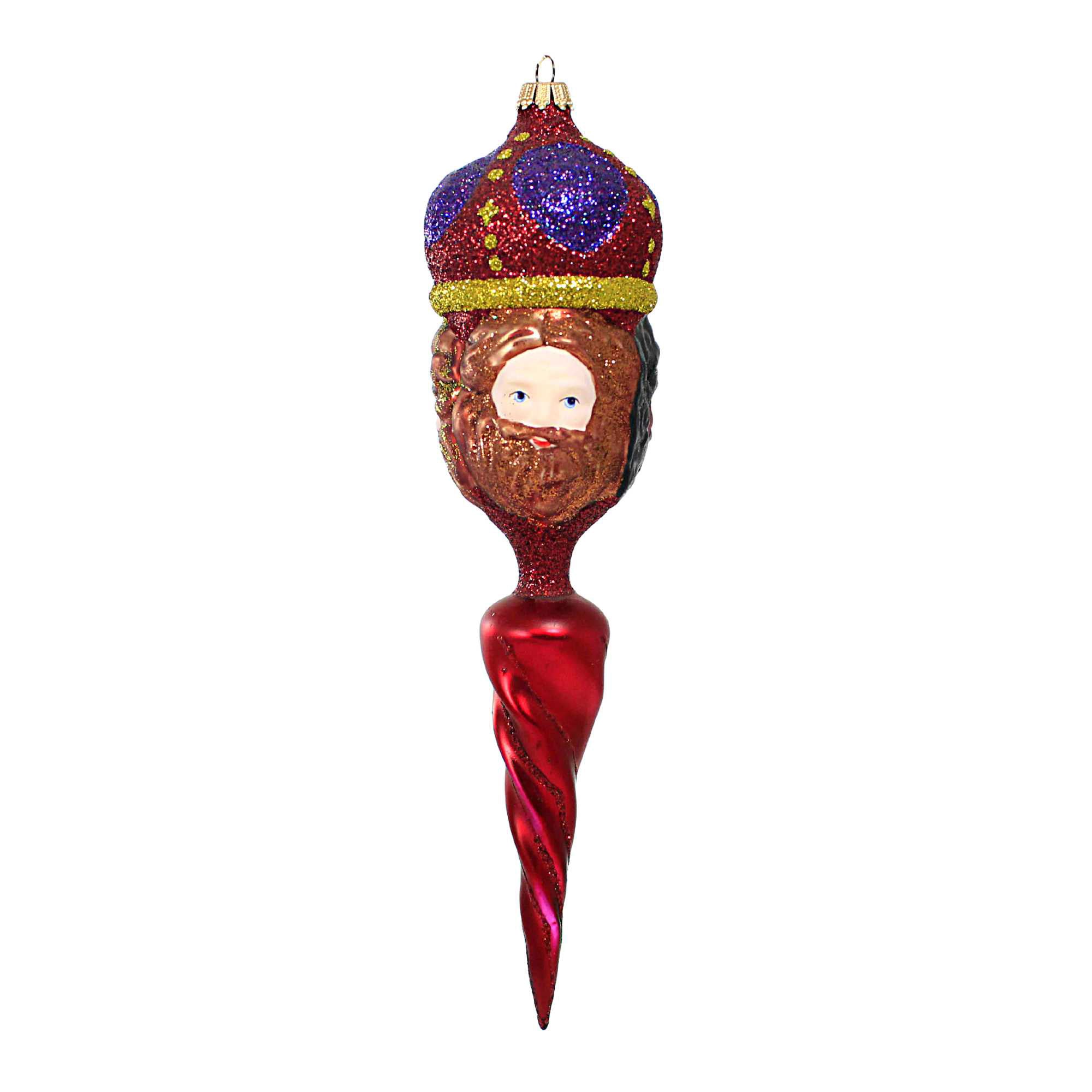 Larry Fraga Designs Three-Faced Crown Ornament - 1 Ornament 9.25 Inch ...