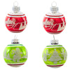 (61406) Christopher Radko Company Vintage Flocked Ornament Set, 2.00 Inch, Scene Holidays Sbflock034