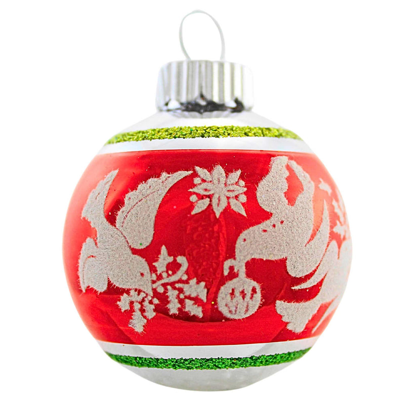 Christopher Radko Company Vintage Flocked Ornament Set - - SBKGifts.com