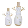 (61600) Ganz Snowman Set With Stick Arms, 8.00 Inch, Snow Peace On Earth Mx188682