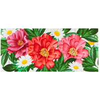 (61607) Evergreen Blooming Sassafras Switch Mat, 9.75 Inch, Flowers Zinnia Daisy 432101