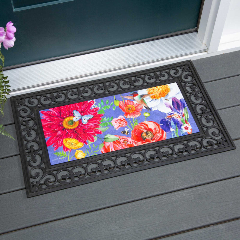 Evergreen English Garden Florals Mat - - SBKGifts.com