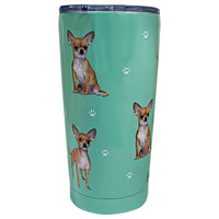 (61615) E & S Imports Chihuahua Serengeti Tumbler, 7.00 Inch, Hot Or Cold Beverages 11510