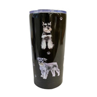 (61621) E & S Imports Schnauzer Serengeti Tumbler, 7.00 Inch, Hot Of Cold Beverages 115105