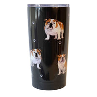 (61635) E & S Imports Bulldog Serengeti Tumbler, 7.00 Inch, Hot Or Cold Beverages 1158