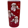 (61636) E & S Imports Shih Tzu Serengeti Tumbler, 7.00 Inch, Hot Or Cold Beverages 11587