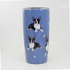 (61637) E & S Imports Boston Terrier Serengeti Tumbler, 7.00 Inch, Hot Or Cold Beverages 11576