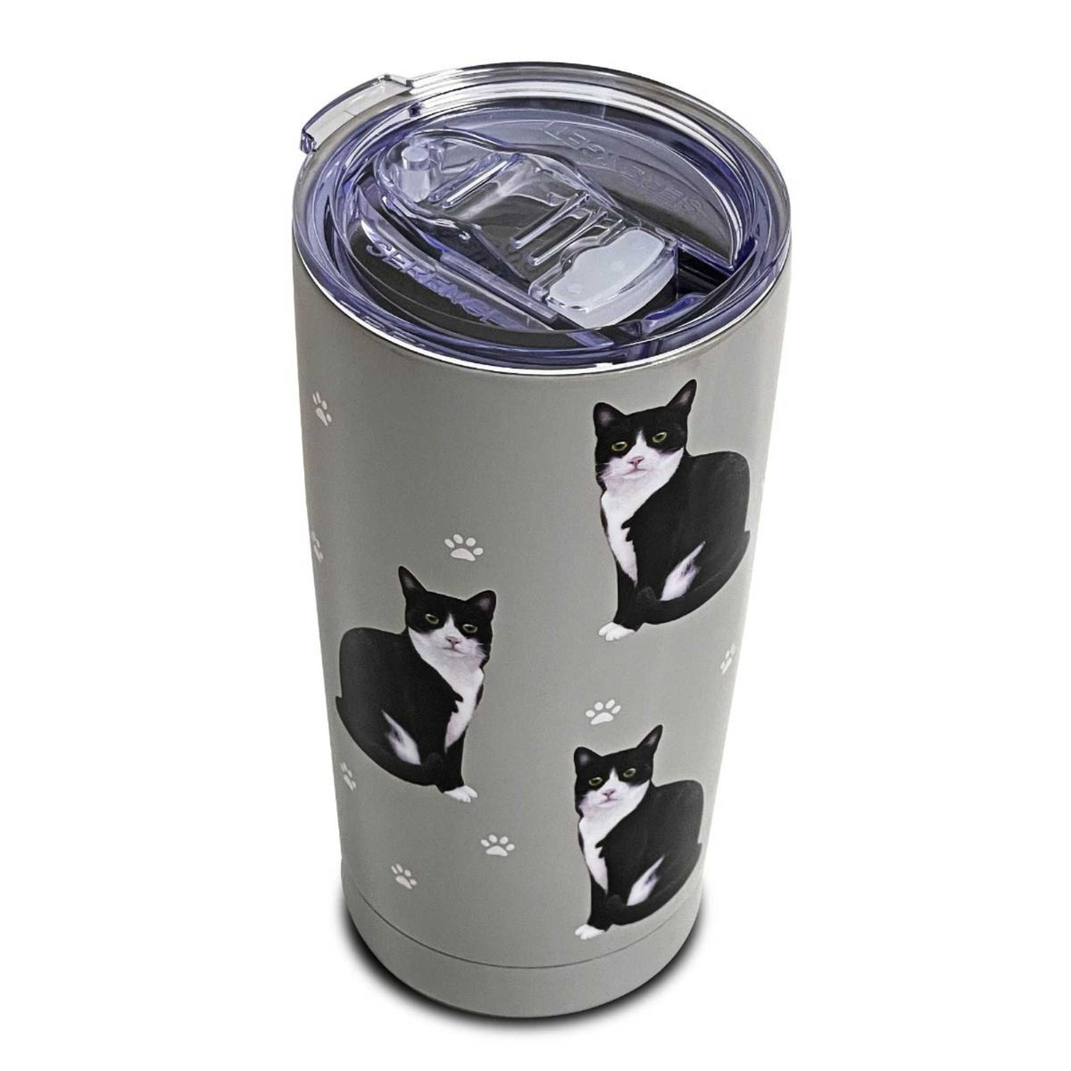 E & S Imports Black And White Serengeti Tumbler - - SBKGifts.com