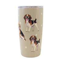 (61650) E & S Imports Beagle Serengeti Tumbler, 7.00 Inch, Hot Or Cold Beverages 1153