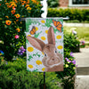 Evergreen Hello Bunny Suede Garden Flag - - SBKGifts.com