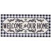 (61720) Evergreen Welcome Home Sassafras Switch Mat, 10.00 Inch, Insert Plaid 431927