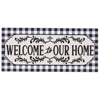 (61720) Evergreen Welcome Home Sassafras Switch Mat, 10.00 Inch, Insert Plaid 431927